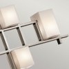 Żyrandol City Lights - 7 źródeł światła Klasyczny pewter geometryczny szklane kwadratowe klosze designerski nowoczesny możliwość ściemniania KL-CITY-LIGHTS7B KICHLER